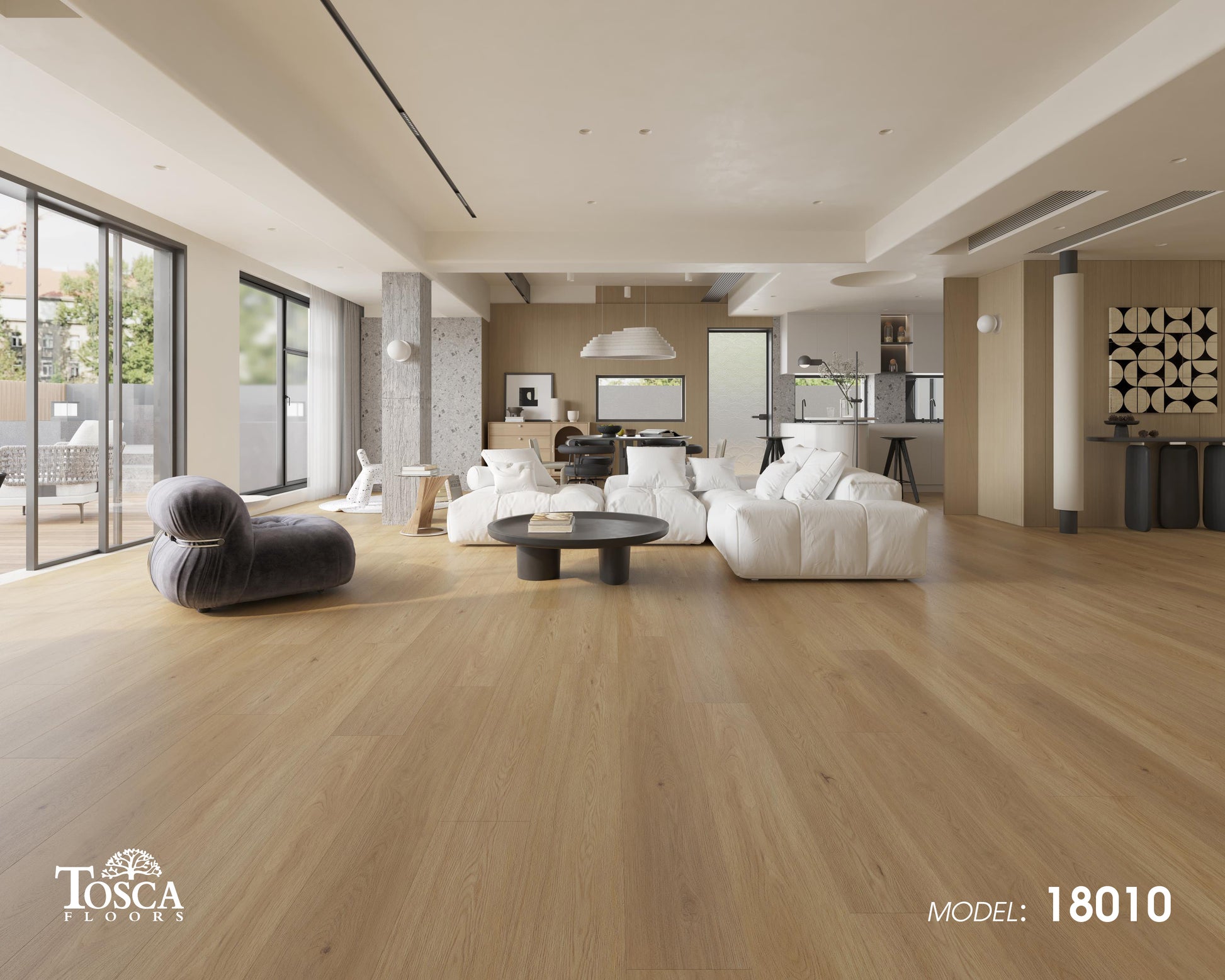 Tosca Floors 7mm SPC Vinyl Plank Flooring – Natural Wood Collection