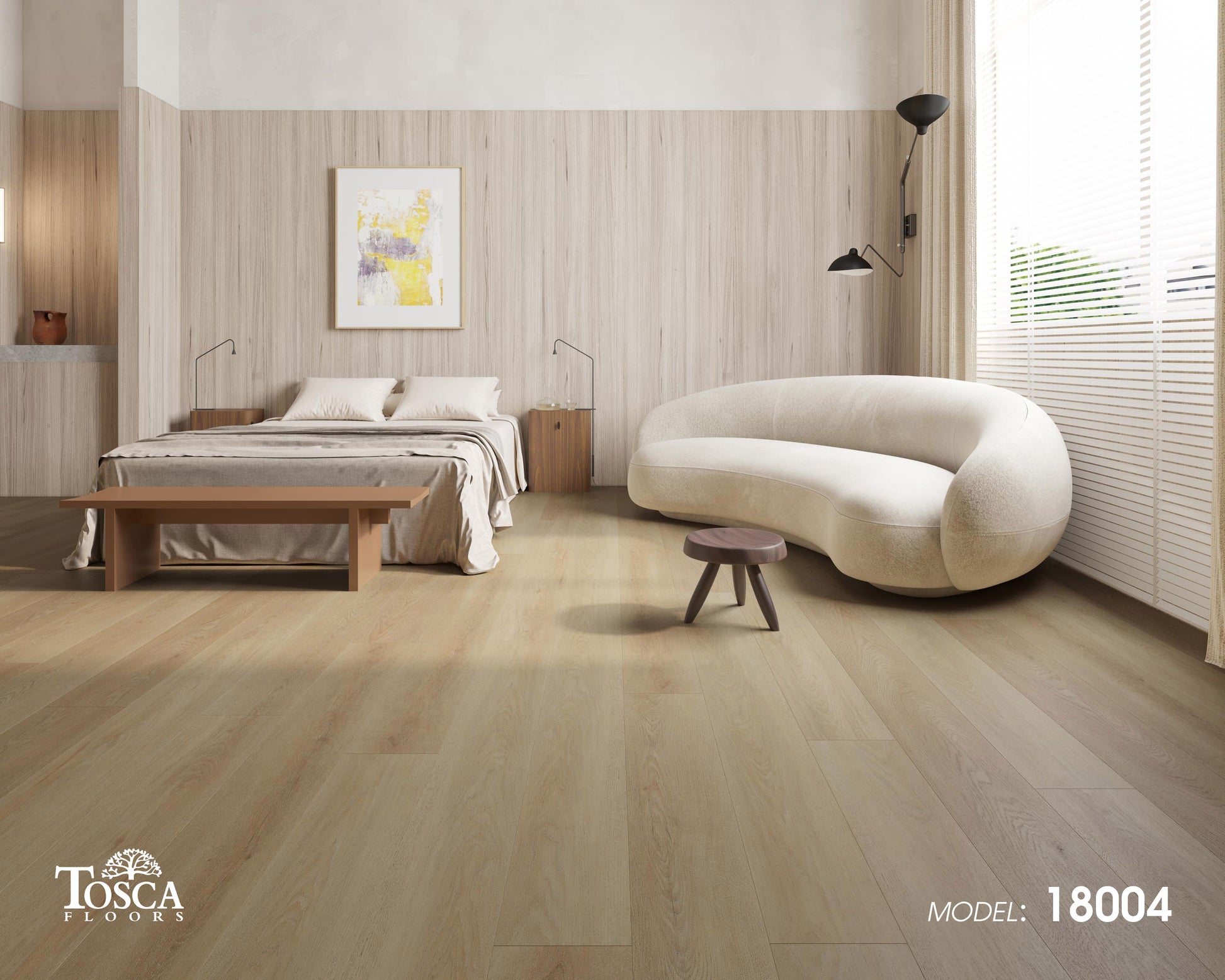 Tosca Floors 7mm SPC Vinyl Plank Flooring – Natural Wood Collection