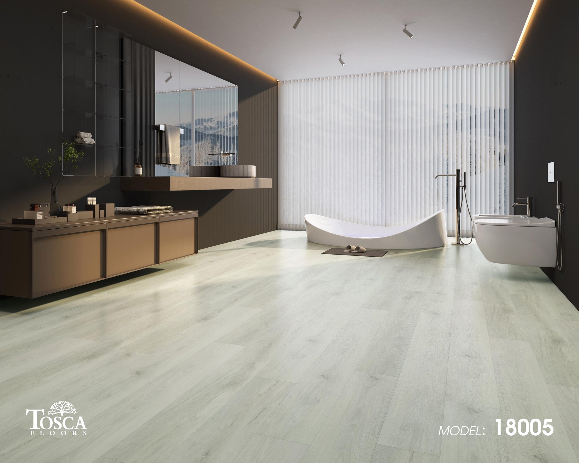 Tosca Floors 7mm SPC Vinyl Plank Flooring – Natural Wood Collection