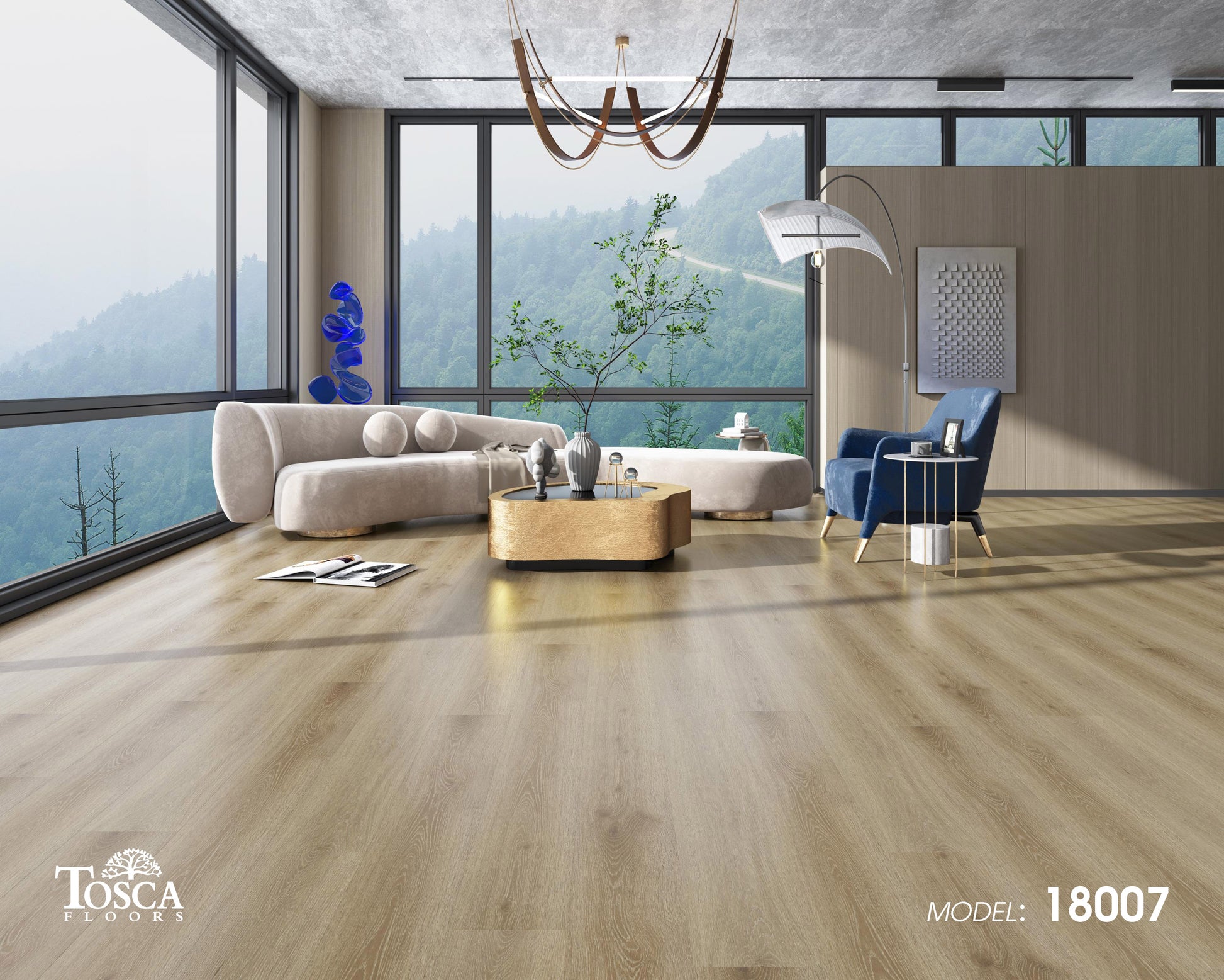 Tosca Floors 7mm SPC Vinyl Plank Flooring – Natural Wood Collection