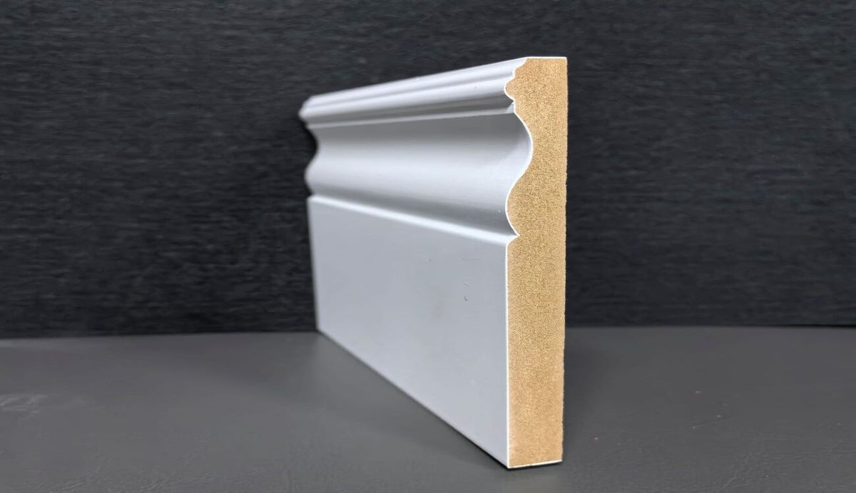 MDF Primed Baseboards – Colonial & Bevel Step Styles – Rexwood Flooring