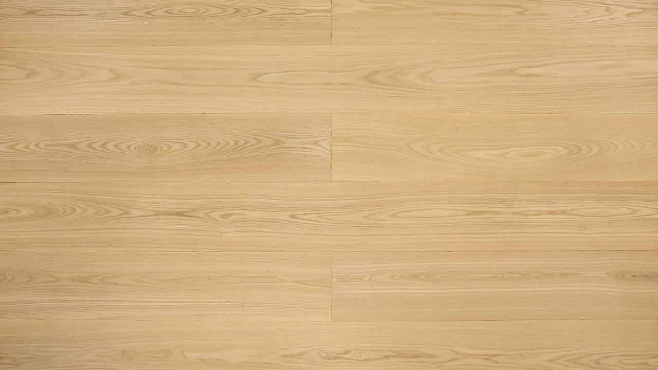 Vidar European White Ash 6” – Day Break wirebrushed engineered hardwood flooring sample