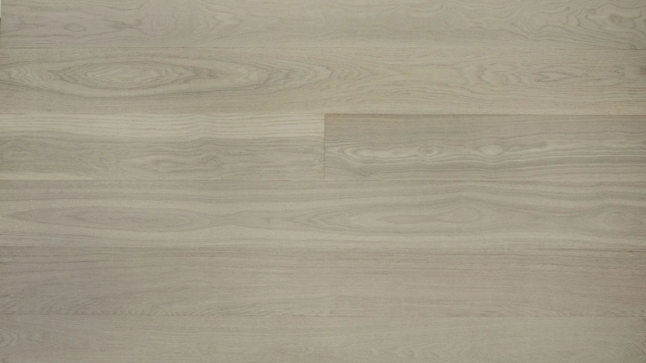 Vidar European White Ash 6” – Frost White light wirebrushed engineered hardwood flooring