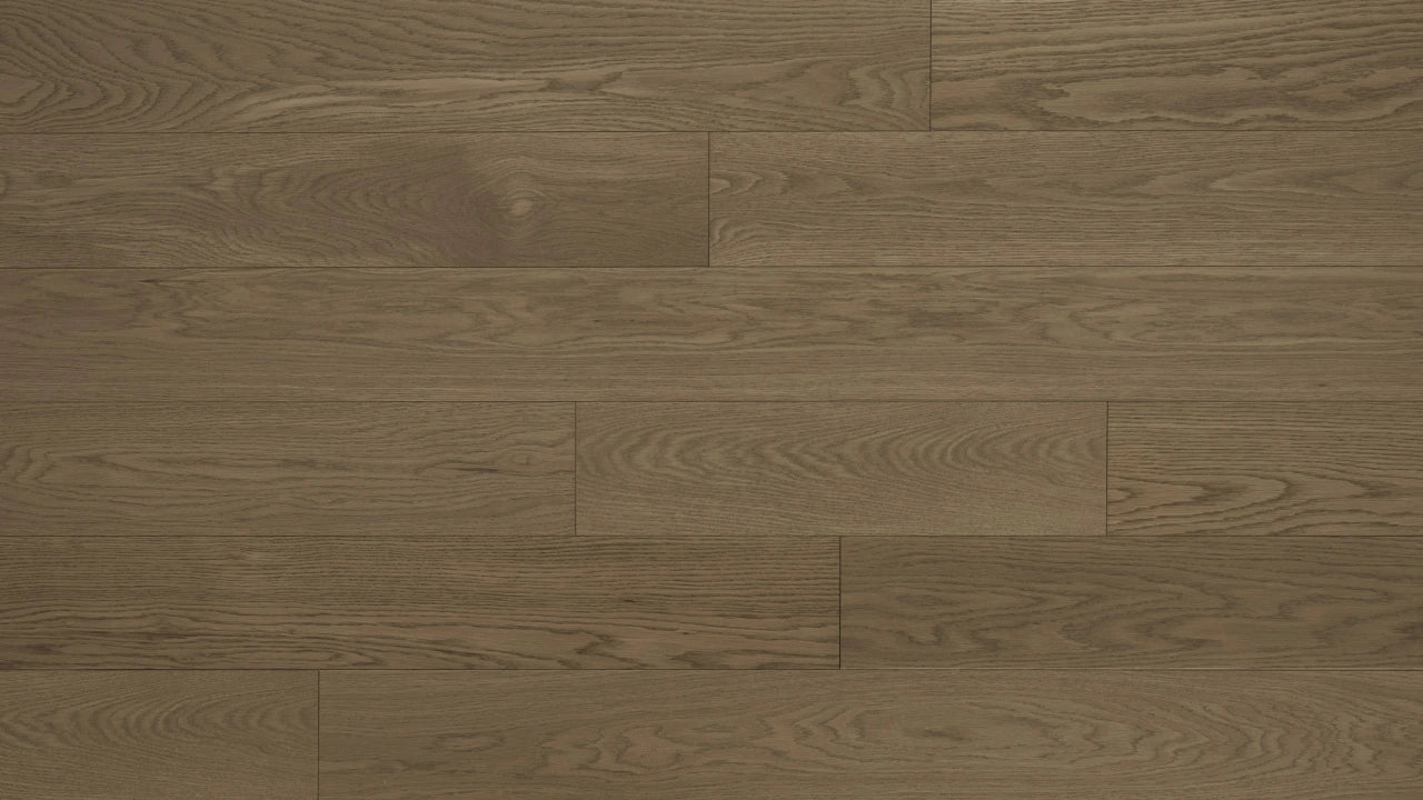 Vidar European White Ash 6” – Toffee Crunch medium brown wirebrushed engineered hardwood flooring