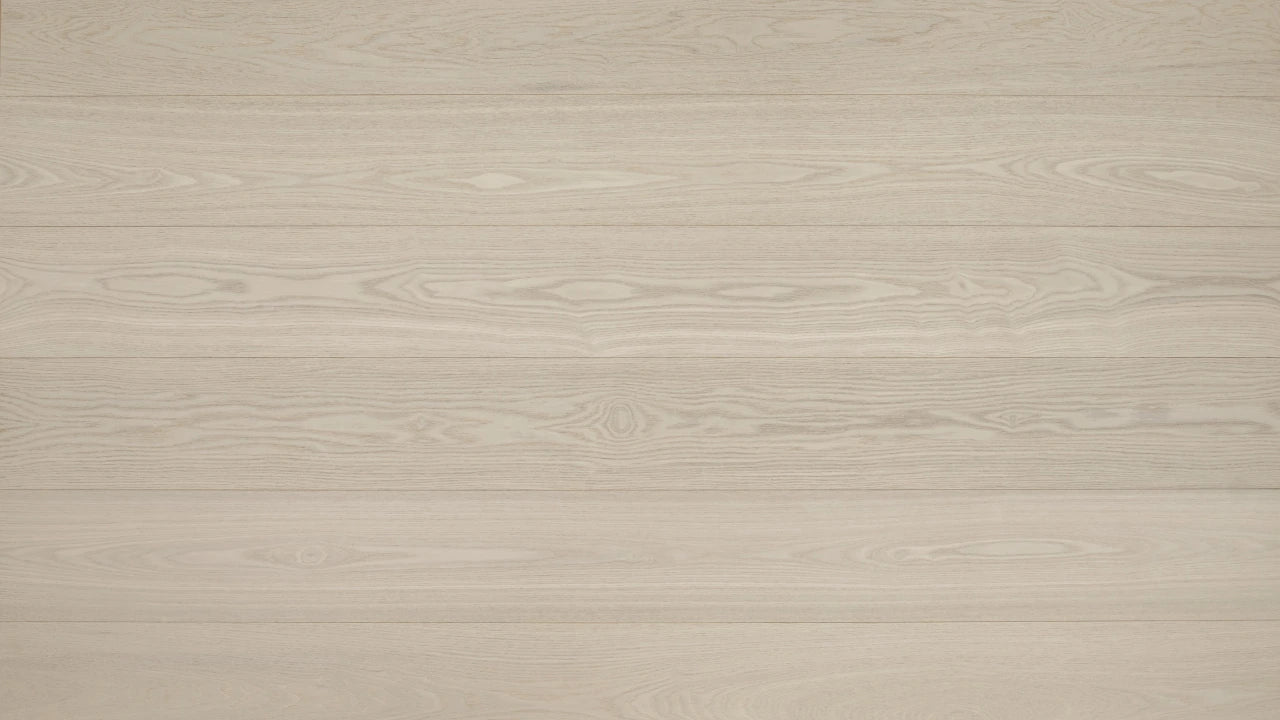Vidar European White Ash 6” – Whistler cool neutral wirebrushed engineered hardwood flooring