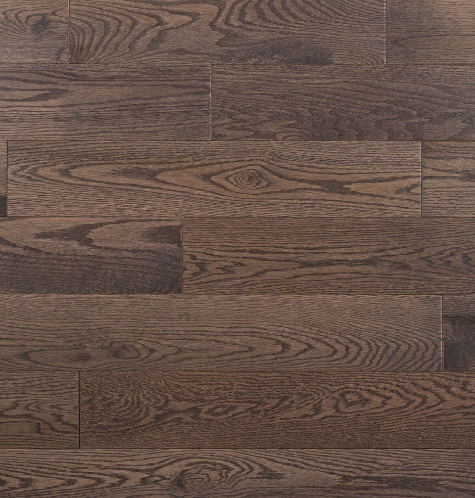 Wickham Domestic Solid Hardwood Red Oak Charcoal Rexwood Flooring Toronto